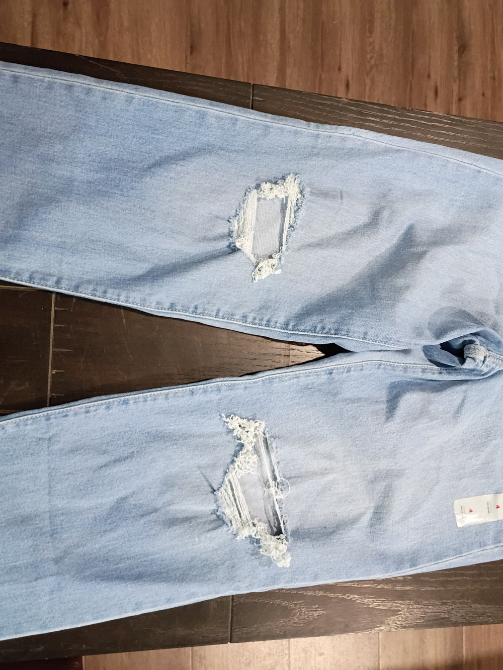 Old Navy Light Blue Distressed OG Loose Relaxed Women's Jeans